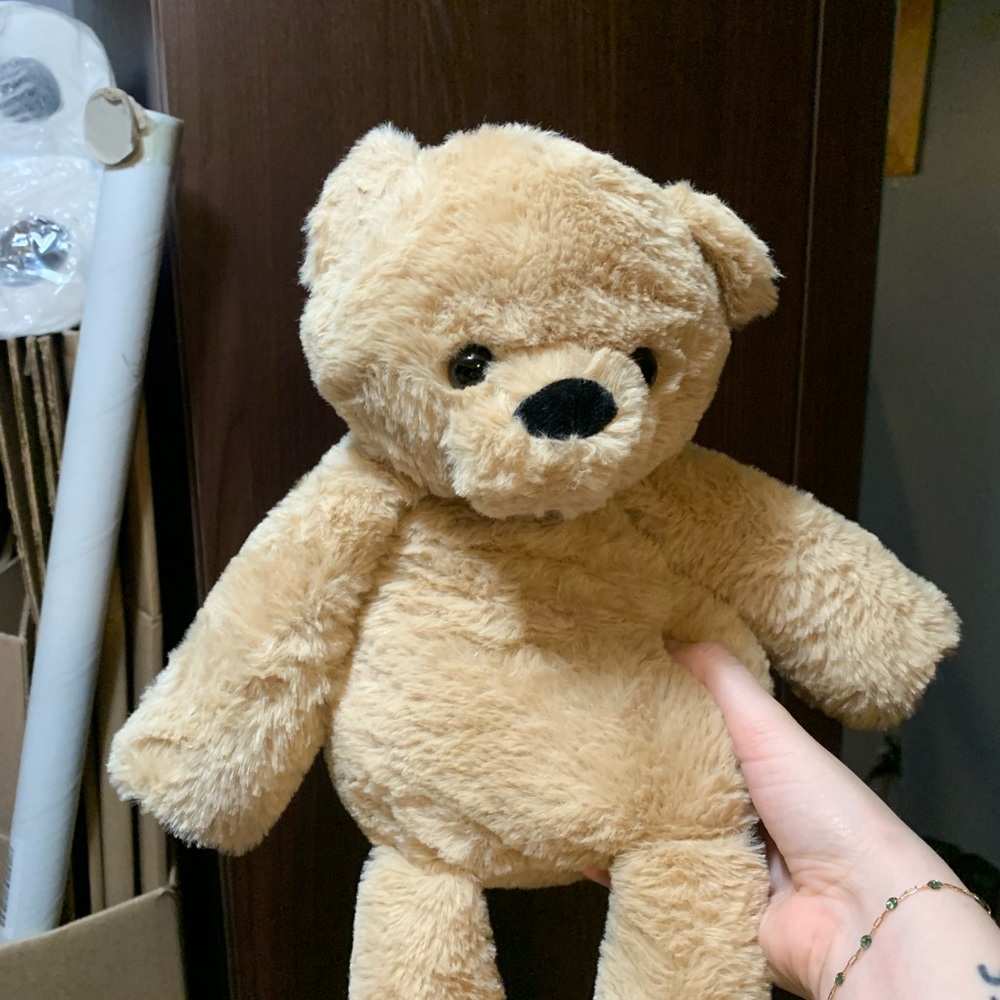 Adorable Tan Teddy Bear Plush Toy Gretchen scentsy buddy bear Christmas themed